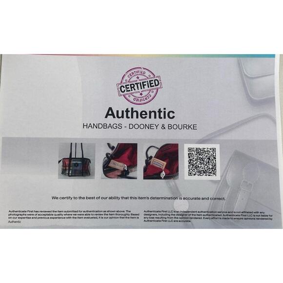 Dooney & Bourke Tartan Plaid Barrel Shoulder Bag w/ COA - Picture 6 of 6